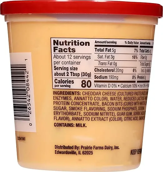 Shullsburg Creamery - Bacon Cold Pack Cheese Spread - 13 oz.