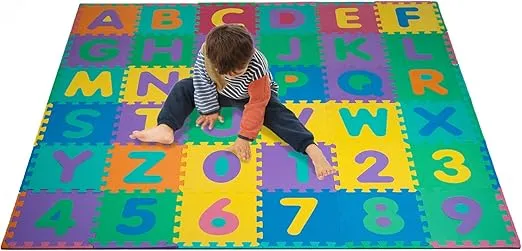Hey! Play! 96 Pc Foam Floor Alphabet Puzzle Mat for Kids