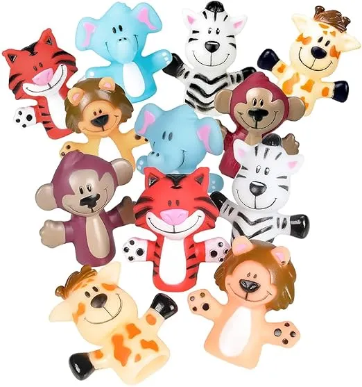 2" Zoo Animal Finger Puppets