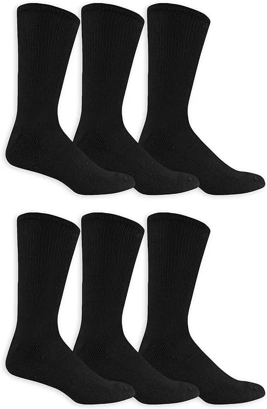 Dr. Scholl's Men's Diabetes & Circulator Socks-4 & 6 Pair Packs-Non-Binding Moisture Management