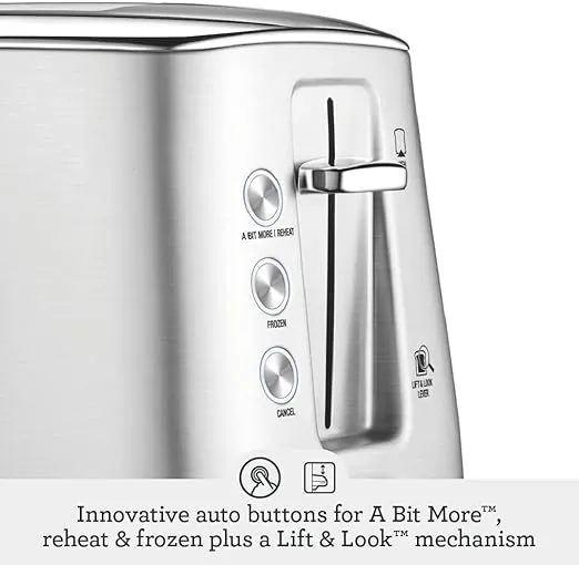 Breville Luxe Toaster 2 Slice BTA735BSS, Brushed Stainless Steel