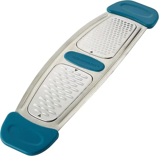 Rachael Ray Multi Stainless Steel Grater, Marine Blue, Small