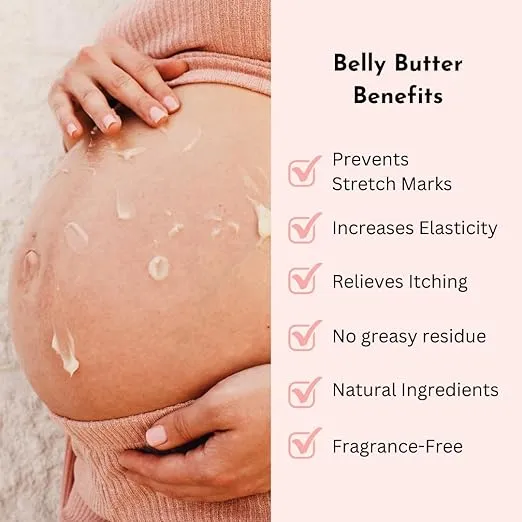 Belly Bundle Organic Belly Butter and Oil for Pregnancy Stretch Mark Prevention and Treatment - Award Winning Skincare For Pregnancy and Postpartum - Mother's Day Gift Set (Small)