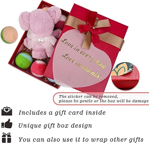 Bath Bombs, 12PCS Bath Bomb Set for Women Gift, Natural Organic Bath Fizzy Bomb with Pure Essential Oil, Relaxing Mini Bathbombs with Reusable Gift Box, Galentines Day Gifts Set for Women and Men