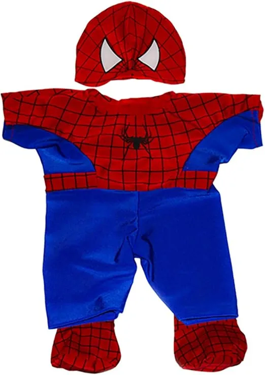 Spidey Teddy Outfit Fits Most 8"-10" Stuffed Animals