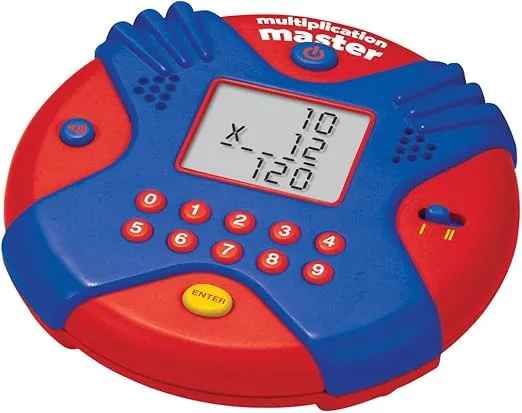 Learning Resources Multiplication Master Electronic Flash Card, Math Skills, Varying Skill Levels, Ages 7+