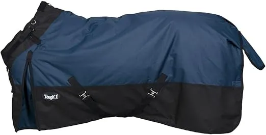 Tough1 1200D Turnout Blanket with Snuggit (300 fill) Navy Blue 69"