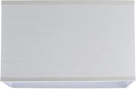 Aspen Creative 32035 Transitional Rectangle Hardback Shape Spider Construction Lamp Shade in Off White Linen, 16" wide, Top:(8" + 16") Bottom:(8 + 16") x Height: 10"