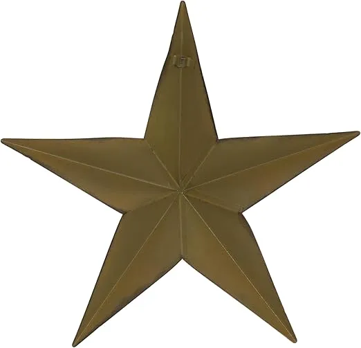 Deco 79 Metal Star Home Wall Decor Indoor Outdoor Wall Sculpture, Set of 3 Wall Art 13", 13", 13"H, Multi Colored
