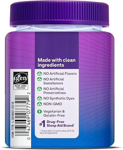 Natrol Sleep+ Calm Melatonin Gummies for Adults, Sleep Gummies, Strawberry Flavor, 60 Gummies, 30 Day Supply