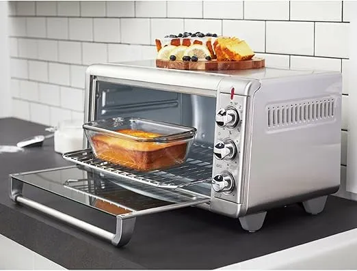 BLACK+DECKER Crisp 'N Bake Air Fry Toaster Oven, 8-Slice, 5 Cooking Functions, 60 Minute Timer, Stainless Steel