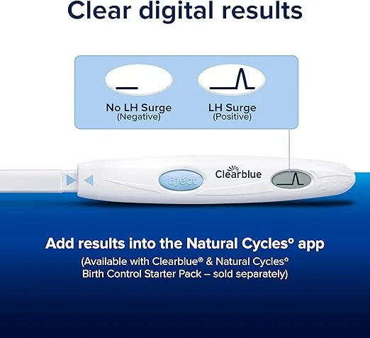 Clearblue & Natural Cycles Birth Control Ovulation Test Refill Pack, 15ct