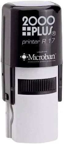 Ideal 170R Customize with Text or Upload Your Artwork Round self Inking Stamp - Impression Size 0.68 Inch
