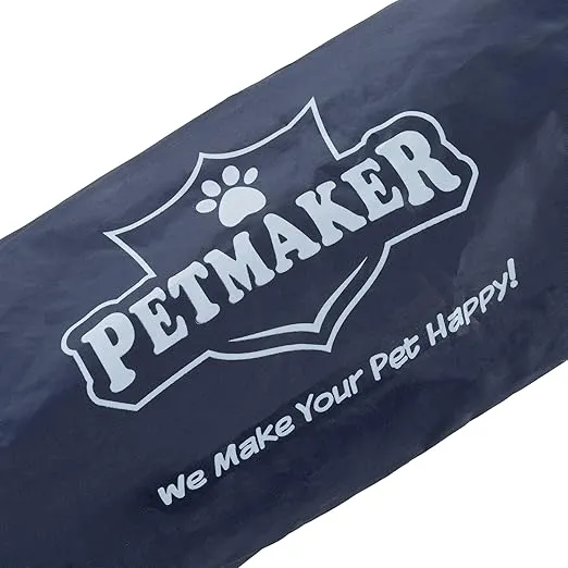 Elevated Dog Bed - 48x35.5-Inch Portable Pet Bed with Non-Slip Feet - Indoor/Outdoor Dog Cot or Puppy Bed for Pets up to 110lbs by PETMAKER (Blue)