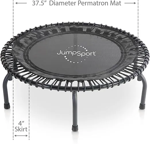 JumpSport 430 Rebounder for Adults, 44-inch | Essential+ Home Series | 3-piece Frame | Exercise JumpSport Fitness Trampoline