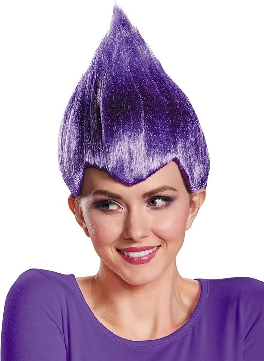 Disguise Womens Purple Troll Wacky Wig,Purple,Standard