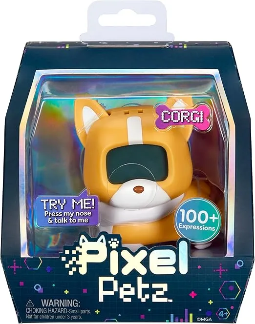MGA Pixel Petz - Corgi, Interactive Digital Pet Dog, Ages 4+
