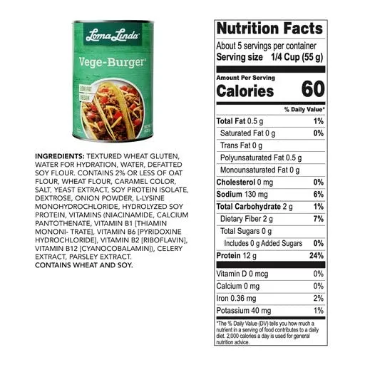 Loma Linda - Plant-Based Meats (Vege Burger (15 oz.), 3 Pack)