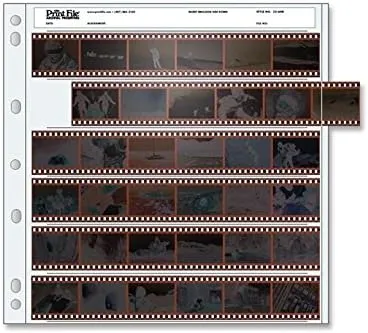 Print File Archival 35mm Size Negative Pages Holds Six Strips of Six Frames, Pa