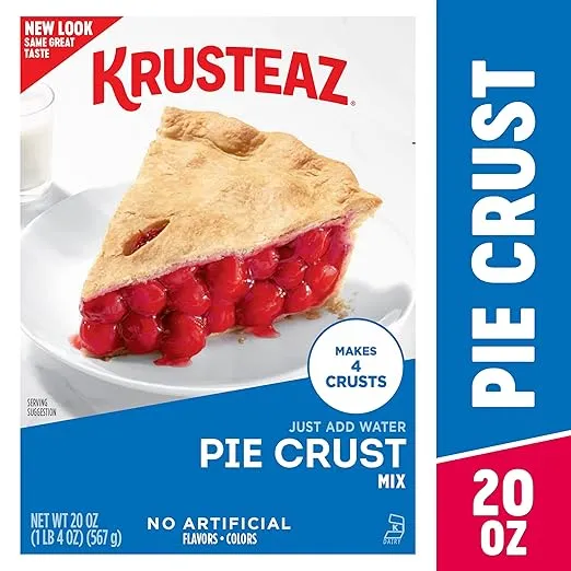 Krusteaz Traditional Light and Flaky Pie Crust Mix, 20 OZ. (Pack of 2)