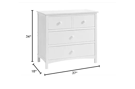 Oxford Baby Castle Hill 3-Drawer Dresser, Barn White