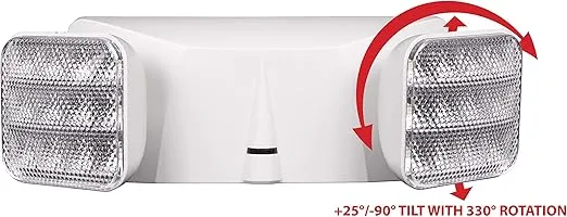 NICOR Lighting Emergency Adjustable LED Light Fixture (EML1-10-UNV-WH) , White