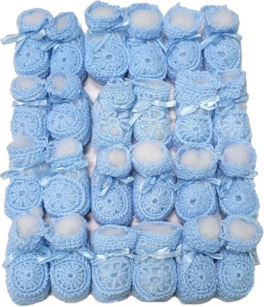 Newborn Baby Boy Girl Hand Crochet Booties