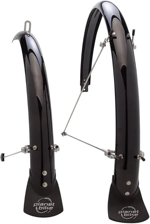 Planet Bike Hardcore Bike Fenders, 700c x 45mm , Fits Up to 35mm Tires