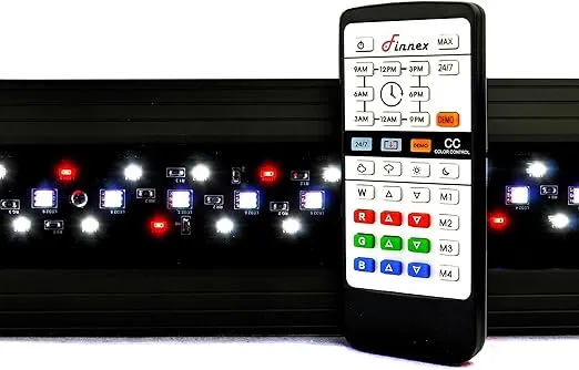 Finnex Planted+ 24/7 Aquarium LED Light, 660nm Plant Red, CRV Series, 20 Inch
