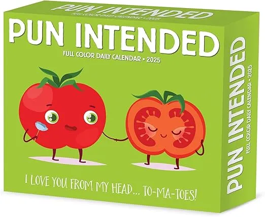 Willow Creek Press Pun Intended Daily 2025 Box/Desk Calendar (5.86" x 4.72")