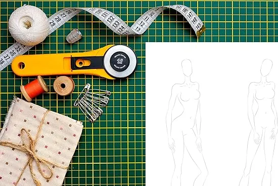 Fashion Sketchbook Figure Template: 430 Large Female Figure Template for Easily Sketching Your Fashion Design Styles and Building Your Portfolio