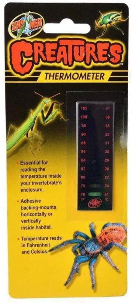 Zoo Med Creatures Thermometer, Black
