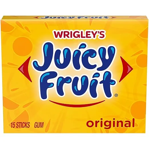 Wrigley Juicy Fruit Chewing Gum, 15 Stick (Pack of 10), 150 Gum Pieces