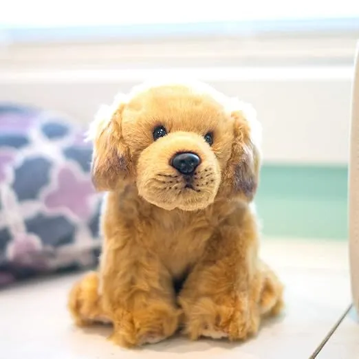 Nat and Jules Cuddly Small Golden Retriever Dog Carmel Brown Children's Plush Stuffed Animal Toy