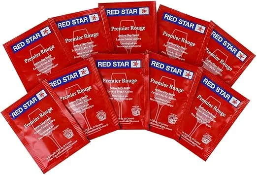 Red Star Premier Rouge formerly Pasteur Red Dried Wine Yeast (10 Packets)