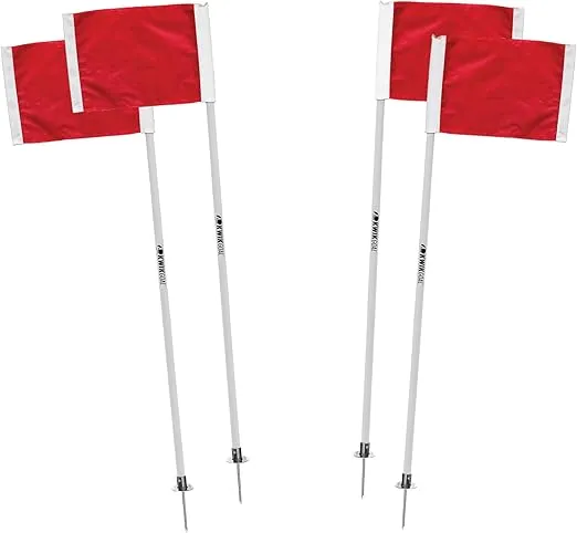 Kwik Goal Official Corner Flags, Set of 4
