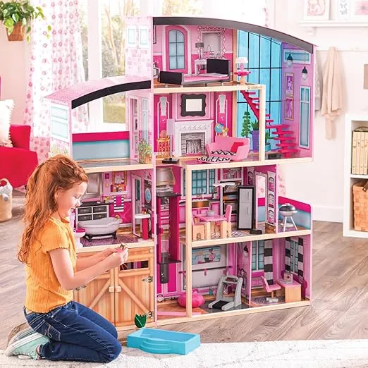 KidKraft Wooden Dollhouse Shimmer Mansion for 12" Dolls