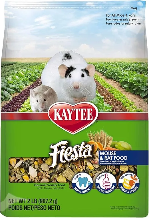Kaytee Fiesta Mouse And Rat Food, 2-Lb Bag