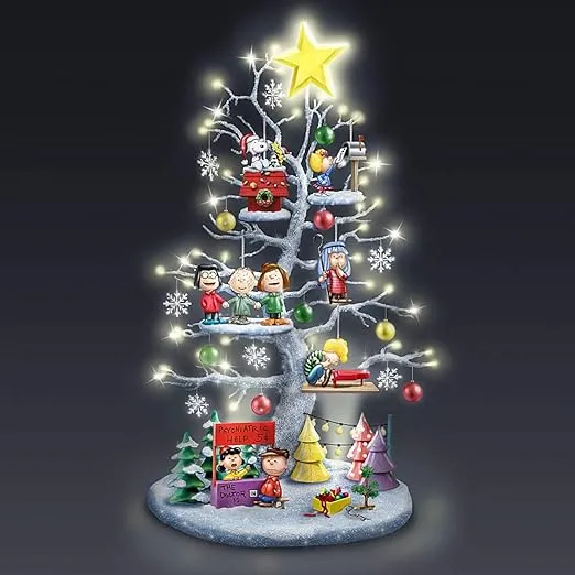 The Perfect Peanuts Illuminated Christmas Tabletop Tree