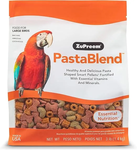 ZuPreem PastaBlend - Daily Bird Food for Large Birds - 3 lb