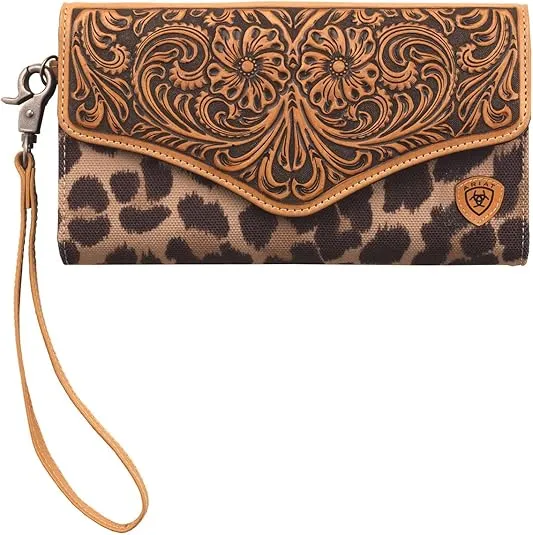 ARIAT Women's Tooled Leather Clutch