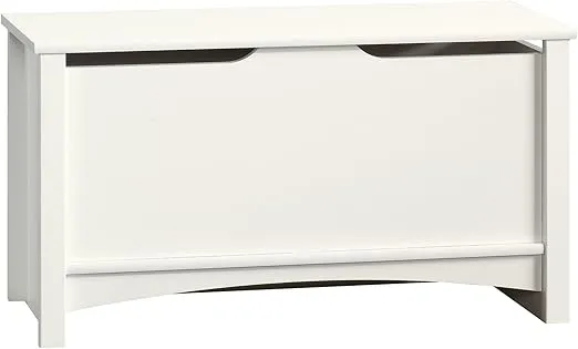 Sauder Shoal Creek Storage Chest, Toy Storage Chest for Living Room, Storage Trunk, in Soft White