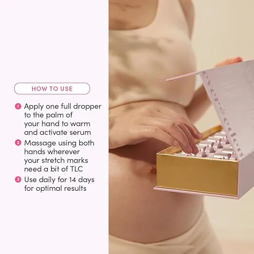 Evereden Tri-Orchid Deep Stretch Mark Removal Ampules: Clean & Gentle Orchid-Infused Pregnancy Stretch Mark Prevention Cream | Pregnancy & Breastfeeding-Safe Extreme Stretch Mark Removal Cream