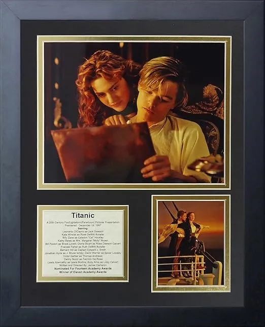 Legends Never Die "Titanic Jack and Rose Framed Photo Collage, 11 x 14-Inch, (16605U)