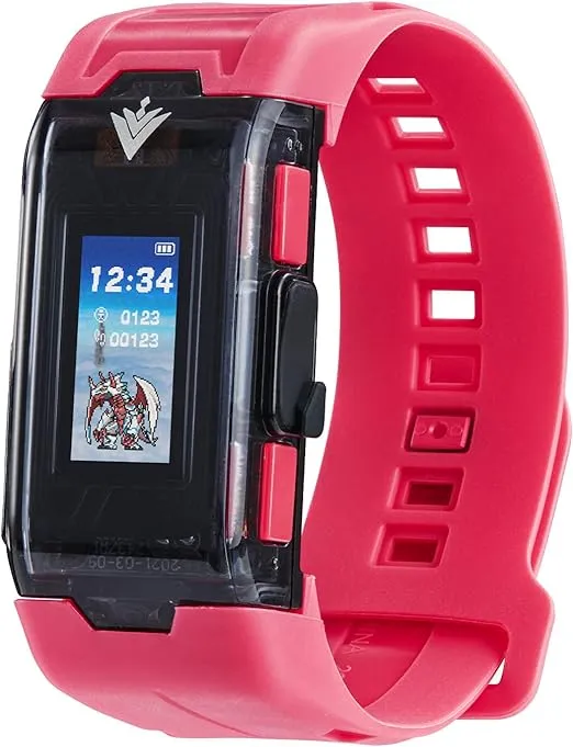 BANDAI Vital Bracelet BE Digivice VV Set | Vital Bracelet Digital Pet Watch with Gammamon Memory Card Included Based On Digimon Anime Series | Train with Your Virtual Pet Using This Fitness Tracker