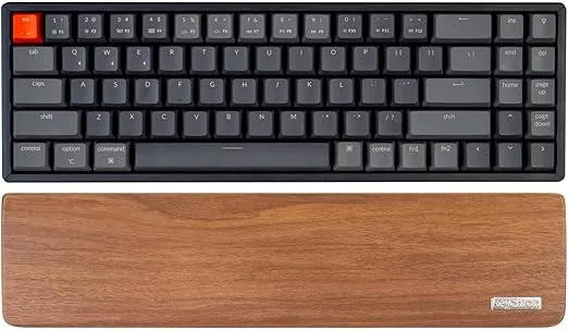 Wooden Palm Rest Keyboard Wrist Rest for Keychron K14 Mechanical Keyboard