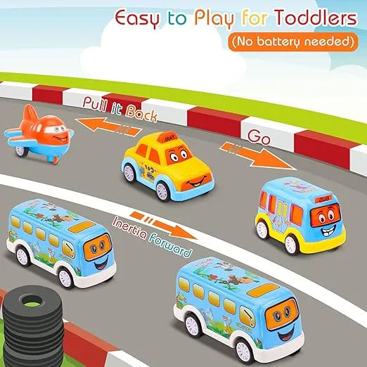 Carrier Truck Toddler Toys Car: Transport Toy for 1 2 3 4 Year Old Boys Girls 18 Month 5-in-1 Kid Playset Gifts for Preschool Birthday Christmas