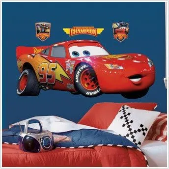 DISNEY CARS BiG Wall Mural Stickers Room Decor LIGHTNING MCQUEEN Decal RM5