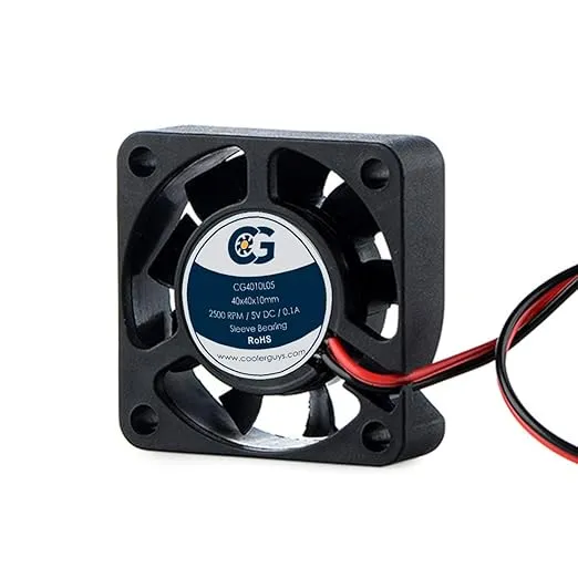 Coolerguys 40mm (40x40x10) Quiet 5v DC Small Fan
