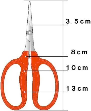 Chikamasa B-500SL Stainless Steel Grape Care Shears L-Shaped